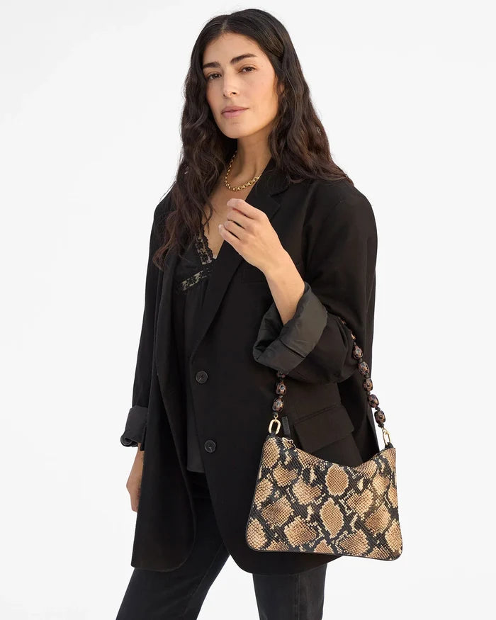 Clare V. - Shortie Strap Black Brown Checker - Kalifornia Jean Bar