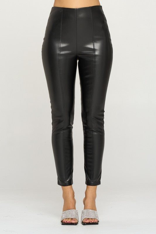 Classy Faux Leather Pants image 0