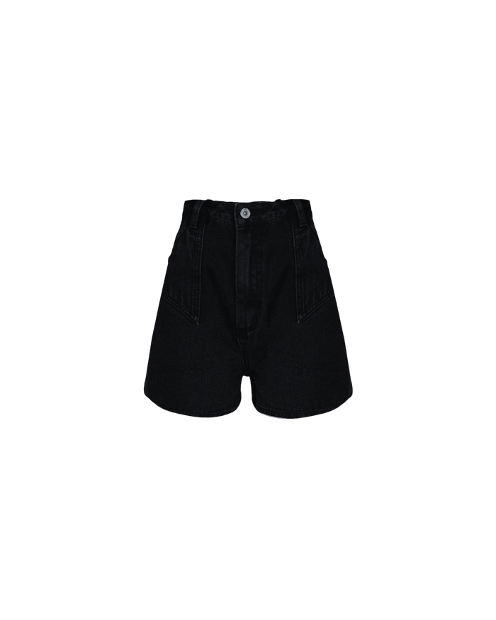CLOVER DENIM SHORT All Black
