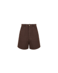 CLOVER DENIM SHORT DARK BROWN
