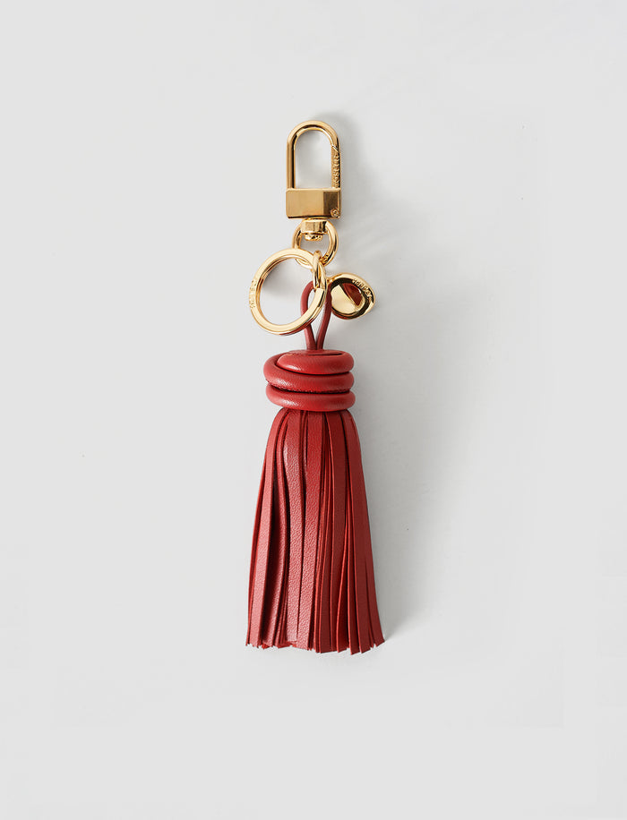 Clover Leather Tassel Keyring