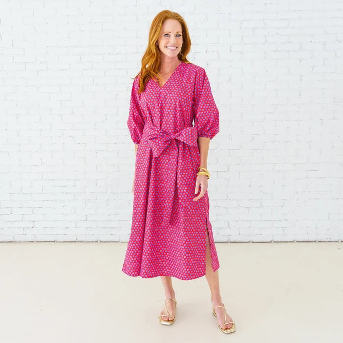 Caryn Lawn Coco Dress Red Circle