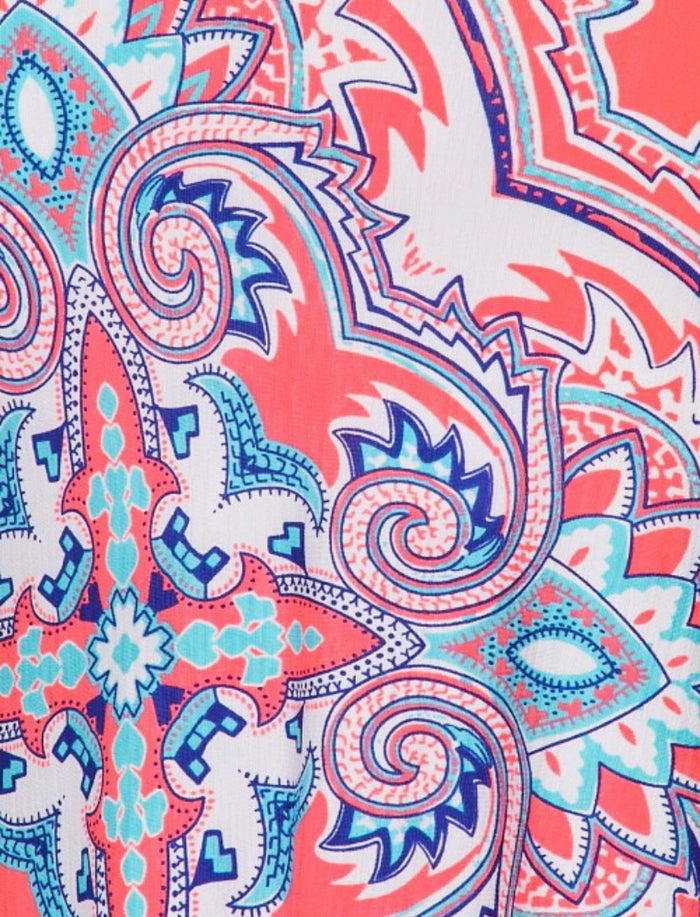Coral Explosion Dress image 3
