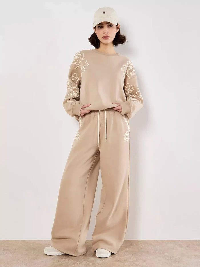 Cornelli Embroider Sweat Trouser