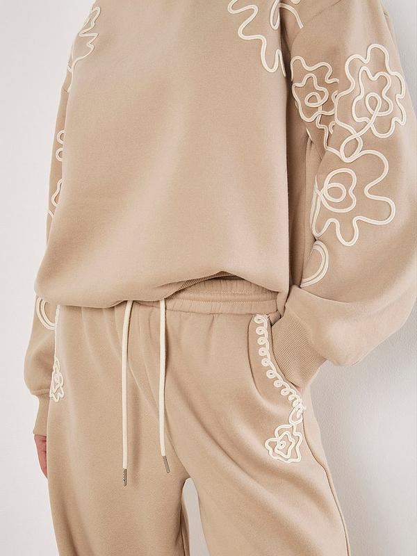 Cornelli Embroider Sweat Trouser