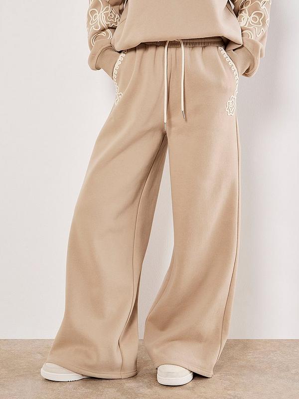 Cornelli Embroider Sweat Trouser