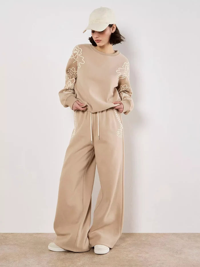 Cornelli Embroider Sweat Trouser
