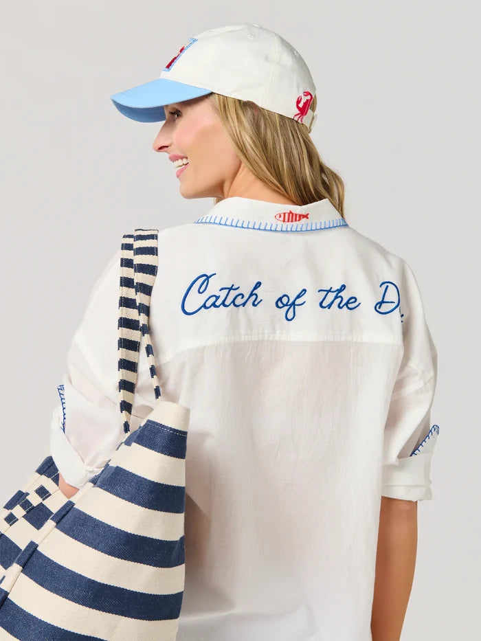Crab Ball Cap, White