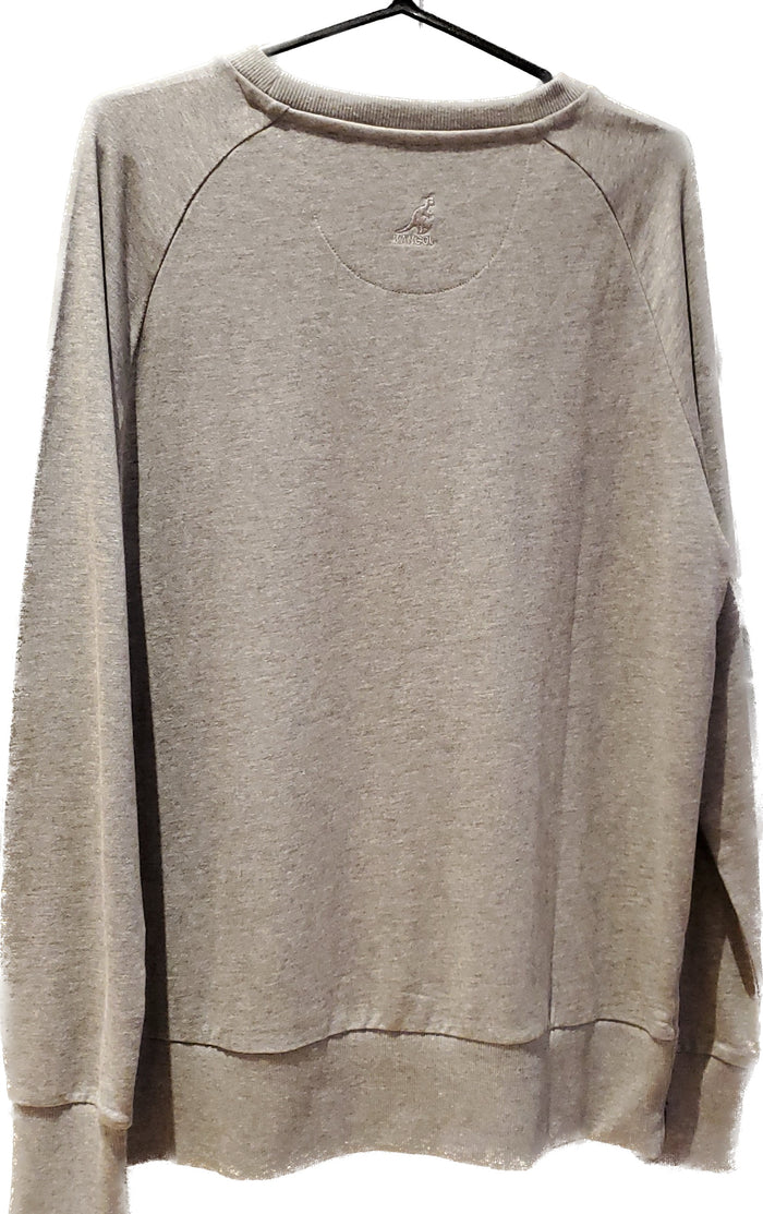 Crewneck kangol gris avec zip gris au bas