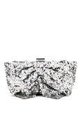 CUPIDS SILVER SEQUIN EVENING CLUTCH