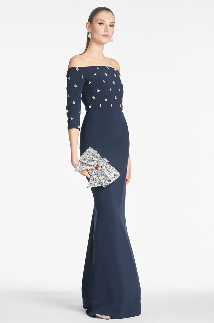CUPIDS SILVER SEQUIN EVENING CLUTCH