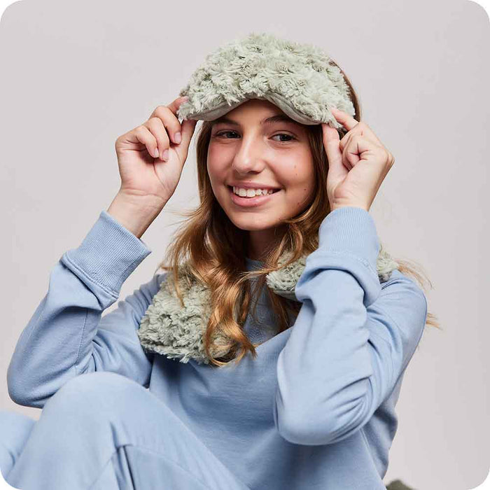 Curly Sage Green Eye Mask