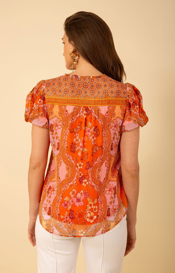 Dahlia Top, color_orange