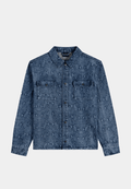 Daily Paper Snake Laser Rahul Denim Shirt Blue