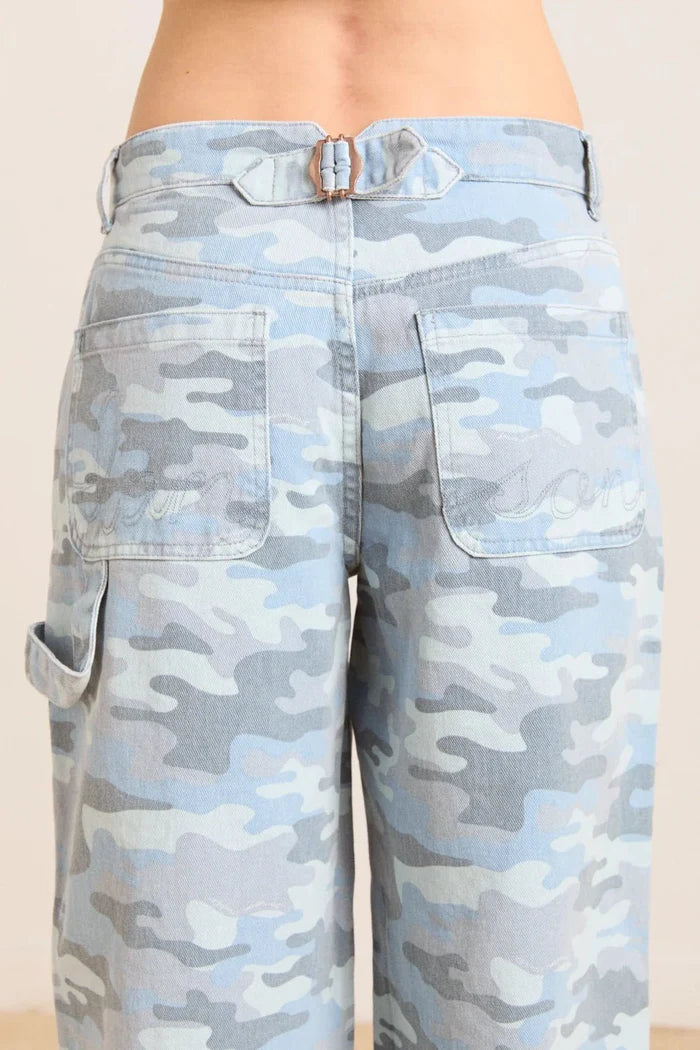 Damson Madder - Drew Jean in Camo - Kalifornia Jean Bar