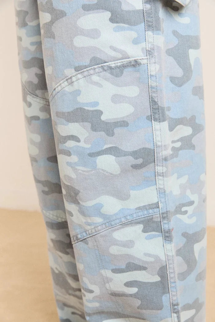 Damson Madder - Drew Jean in Camo - Kalifornia Jean Bar