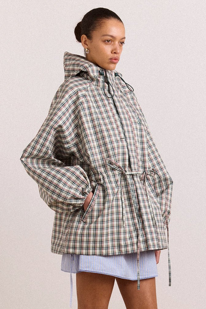 Damson Madder - Liu Raincoat Elderberry Check - Kalifornia Jean Bar