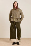 Damson Madder - Myrtle Trench Coat Navy Gingham - Kalifornia Jean Bar