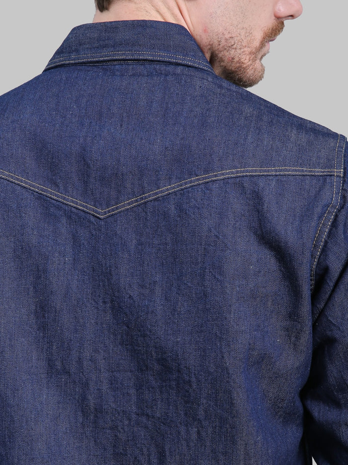 Deluxeware 7500 saddle master indigo denim shirt yoke