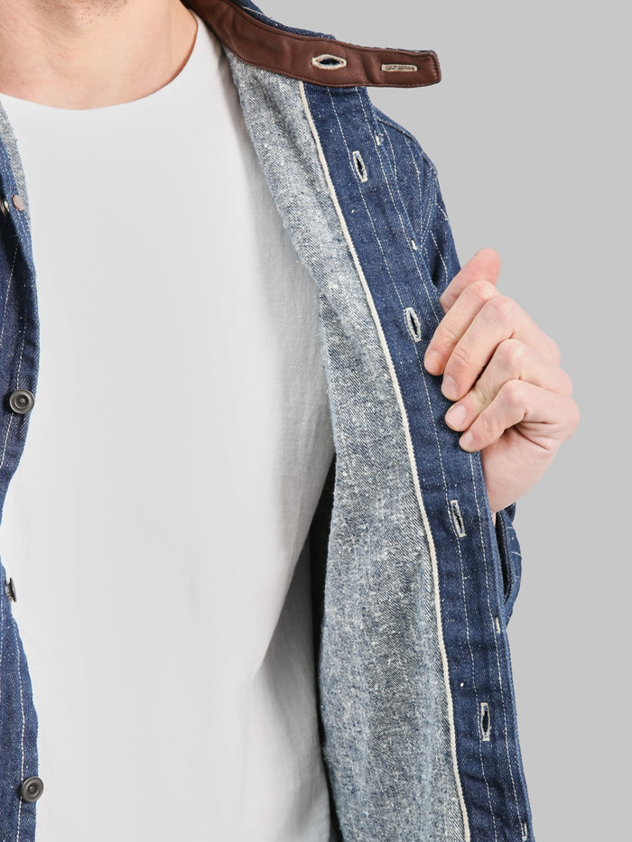 Deluxeware 7630A 20th Anniversary Wabash Indigo Denim Nel Shirt selvedge