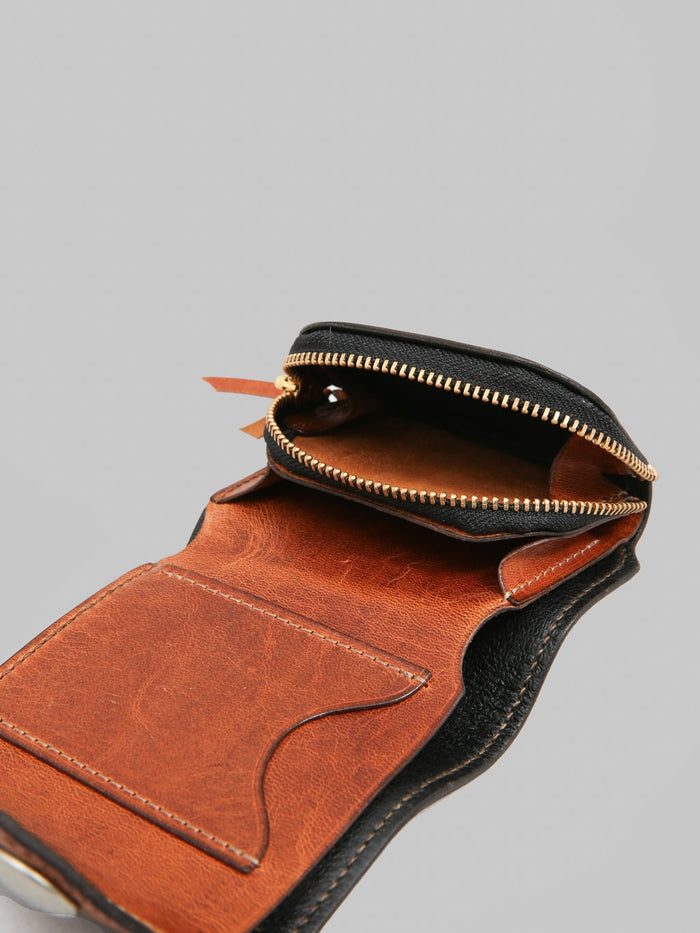 Deluxeware DLW-005 Leather Wallet Camel card slot