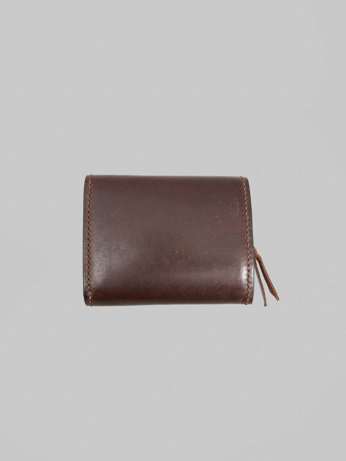 Deluxeware DLW-005 Leather Wallet Dark Brown back