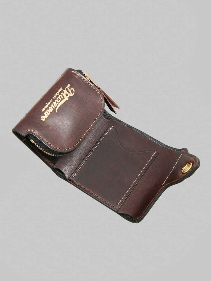 Deluxeware DLW-005 Leather Wallet Dark Brown interior