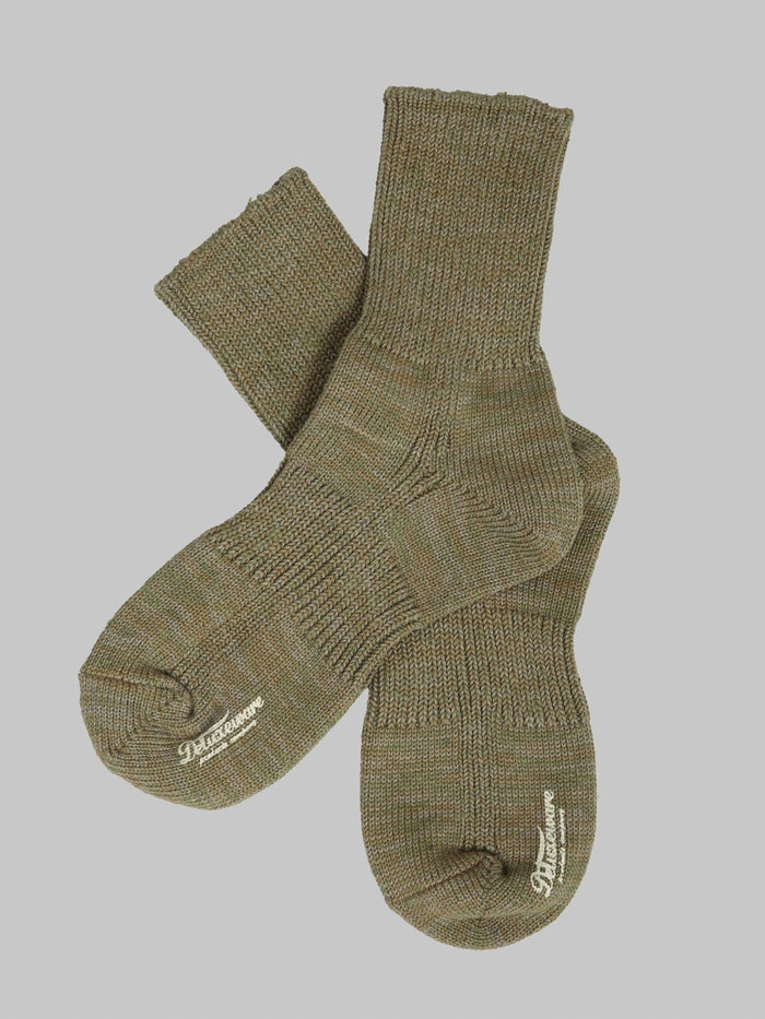 Deluxeware DSK-001 Socks Olive made in japan