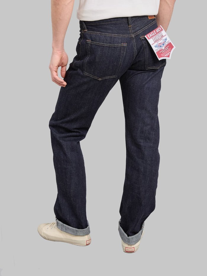 Deluxeware DX5015 15oz Regular Straight selvedge Jeans back fit