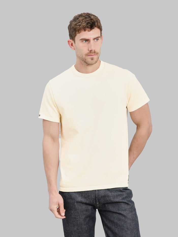 Deluxeware DXTS00 12.5oz Heavyweight Loopwheeled TShirt Ash Yellow styled