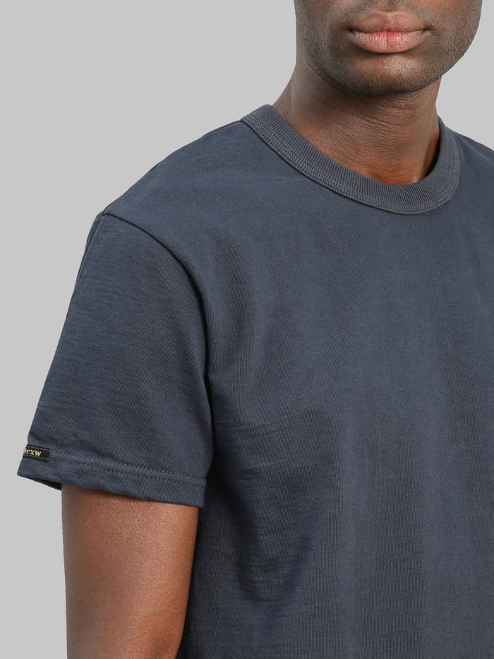 Deluxeware DXTS-00 12.5oz Heavyweight Loopwheeled T-Shirt Blue