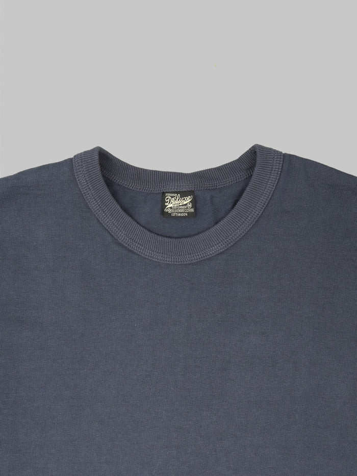 Deluxeware DXTS-00 12.5oz Heavyweight Loopwheeled T-Shirt Blue