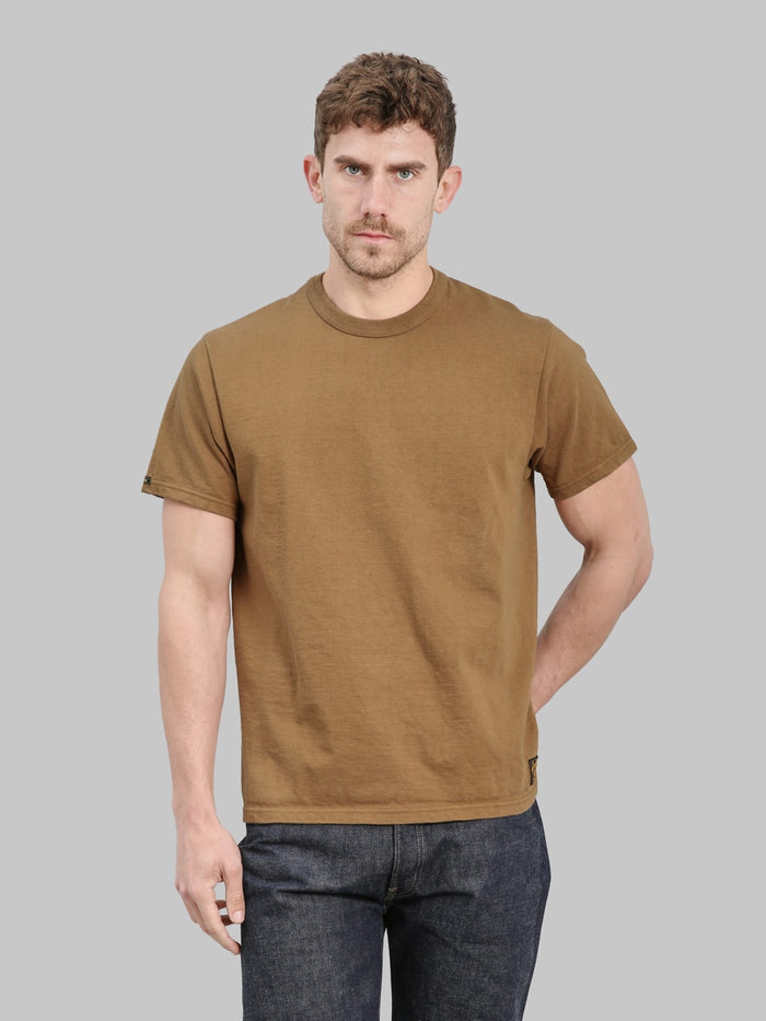 Deluxeware DXTS00 Heavyweight Loopwheeled TShirt Dd Mustard front fit