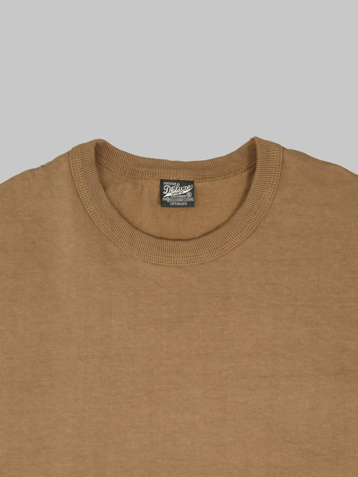 Deluxeware DXTS00 Heavyweight Loopwheeled TShirt Dd Mustard crewneck
