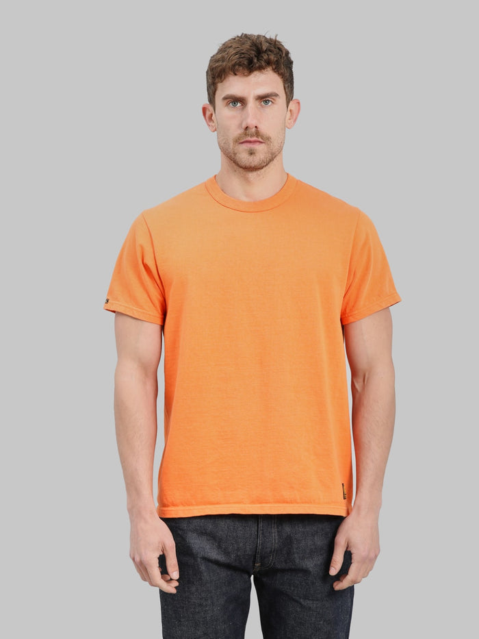 Deluxeware DXTS00 Heavyweight Loopwheeled TShirt Texas Orange front fit