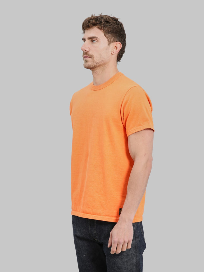 Deluxeware DXTS00 Heavyweight Loopwheeled TShirt Texas Orange side