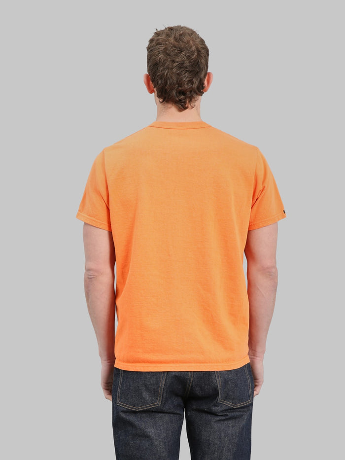Deluxeware DXTS00 Heavyweight Loopwheeled TShirt Texas Orange back fit