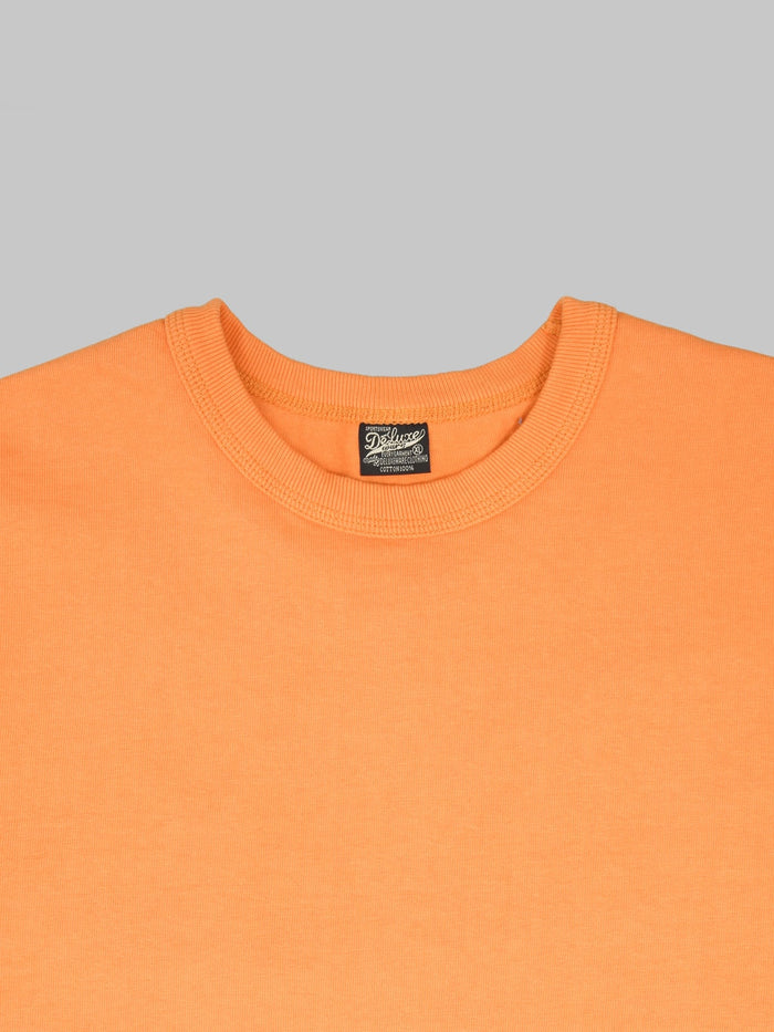 Deluxeware DXTS00 Heavyweight Loopwheeled TShirt Texas Orange crewneck