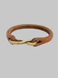 Deluxeware Leather Bracelet Brown Brass Hook
