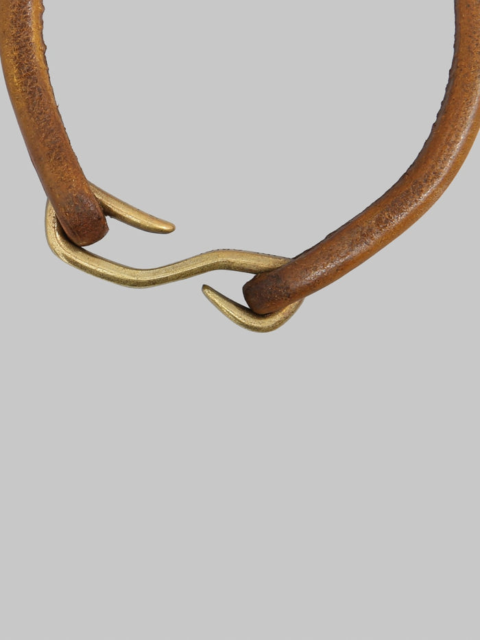 Deluxeware Extra Thick Tochigi Leather Bracelet Brown