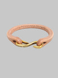 Deluxeware Leather Bracelet Natural Brass Hook