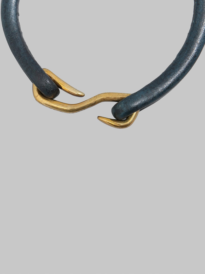 Deluxeware Extra Thick Tochigi Leather Bracelet Navy