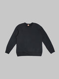 Deluxeware S101-00 Flat Seam Plain Sweatshirt Core Black Front