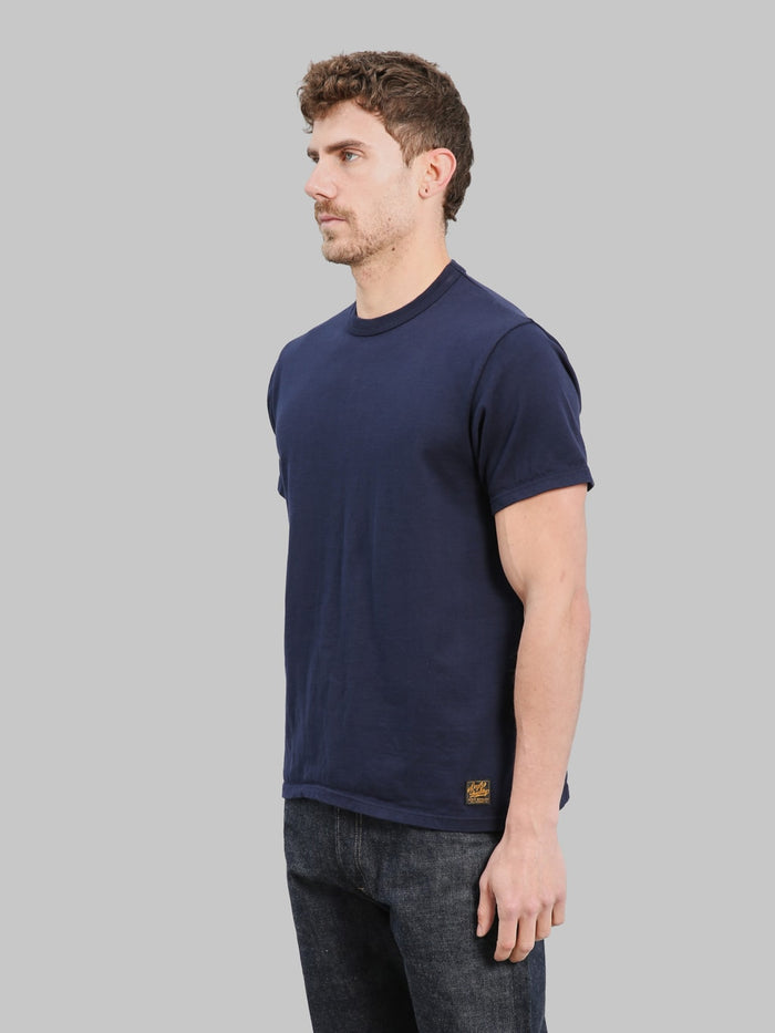 Deluxeware SDTS00 10.5oz T-Shirt Foot Blue side fit