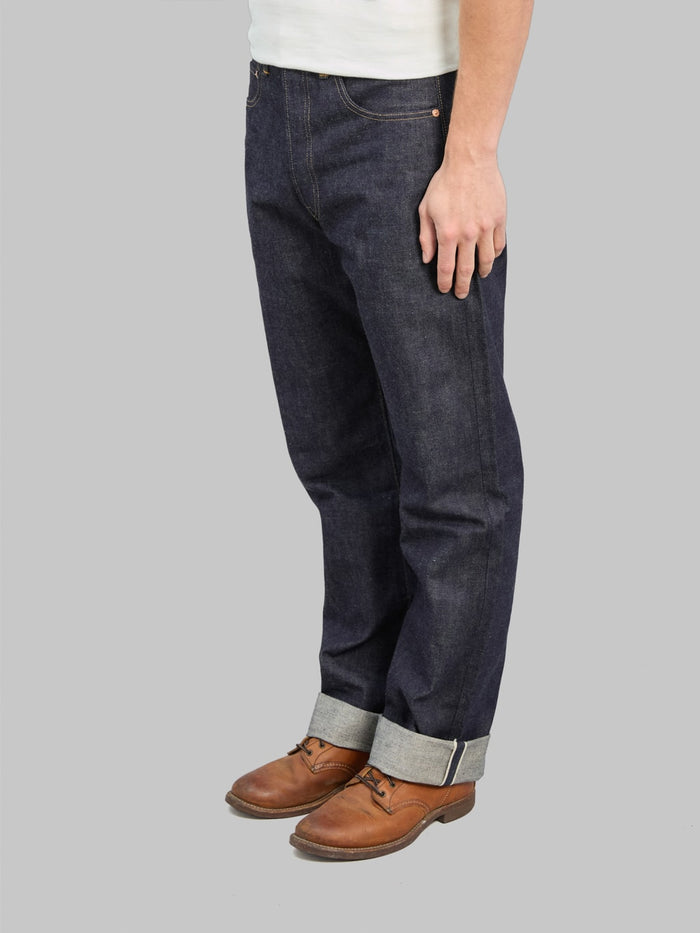 Denime By Warehouse 220XX 1954 14oz Regular Straight Jeans side fit