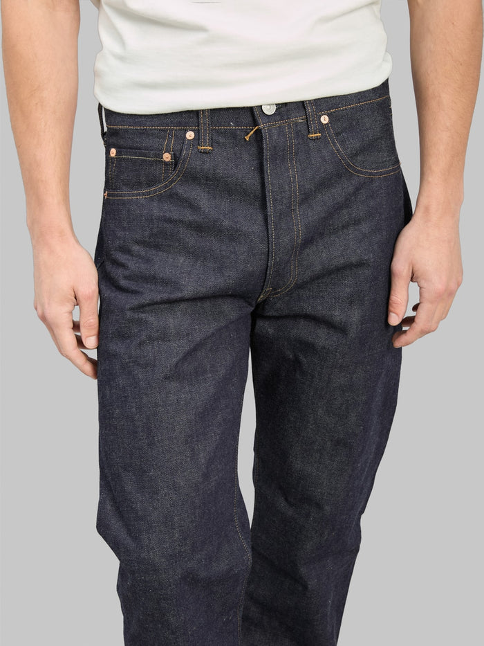 Denime By Warehouse 220XX 1954 14oz Regular Straight Jeans waist