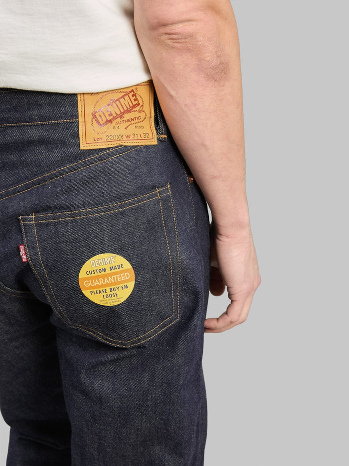 Denime By Warehouse 220XX 1954 14oz Regular Straight Jeans back pocket