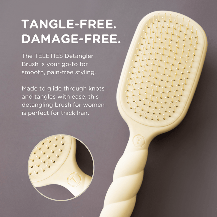 Detangler Hair Brush for Thick Hair | Tan