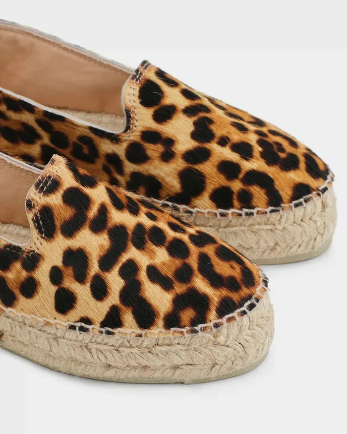 Espadrilles Manebi Double Sole Espadrilles Leopard D 6.2 Animal Print Apoella