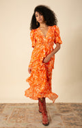 Dream Tiered Chiffon Dress, color_orange